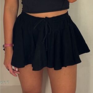 Anthropologie daily practice black skirt